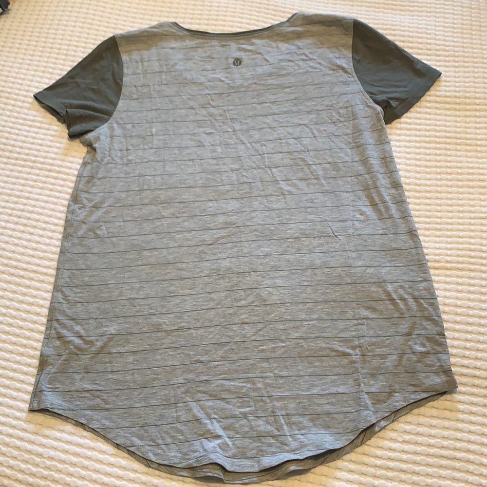 Lululemon Olive and Gray love crew tshirt
